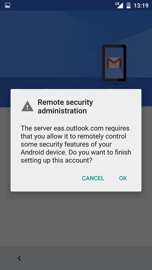 Select OK