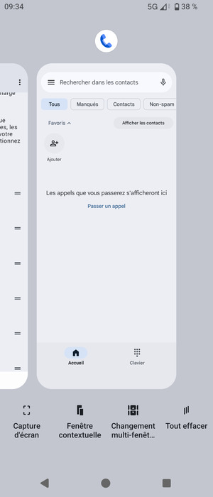 Faites glisser les applis vers le haut pour les fermer