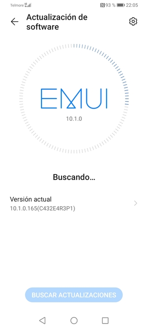 Espere a que la búsqueda termine