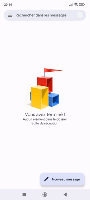 Votre messagerie Gmail est prête à l'emploi