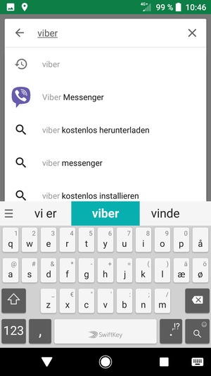 Geben Sie den Namen der App ein und wählen Sie Suchen