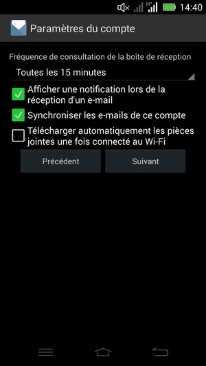 Sélectionnez Suivant