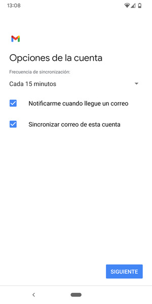 Seleccione SIGUIENTE