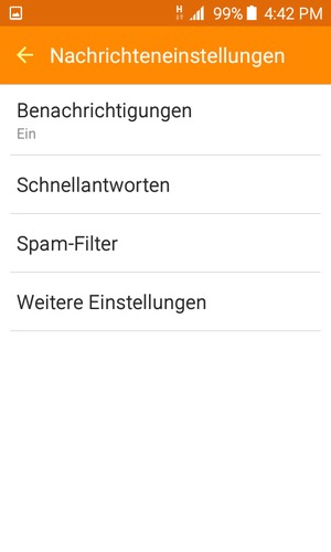 Wählen Sie Weitere Einstellungen