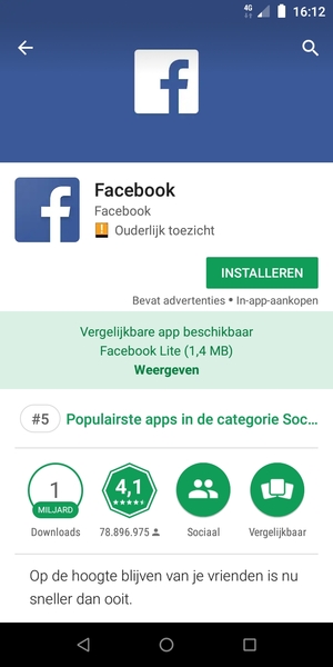 Selecteer INSTALLEREN