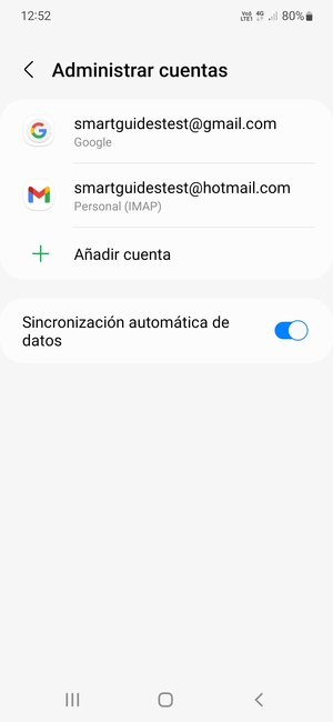 Seleccione su cuenta Google