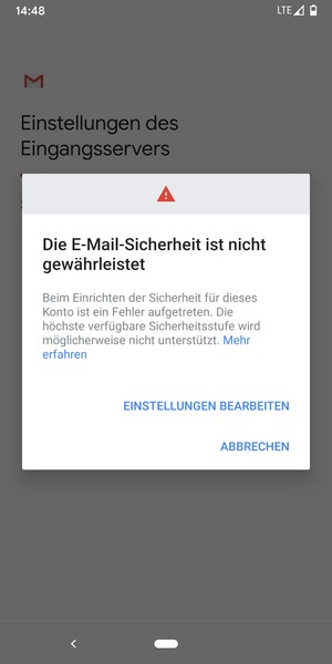 Wählen Sie EINSTELLUNGEN BEARBEITEN