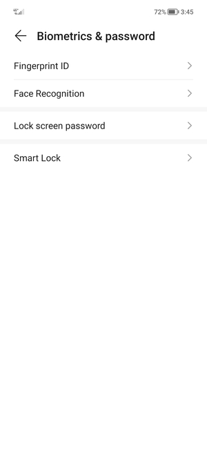 Select Lock screen password