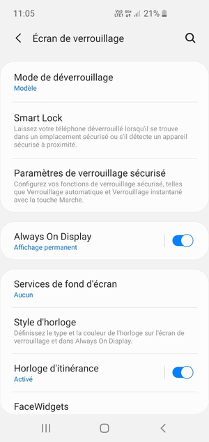 Votre téléphone est maintenant sécurisé par un écran de verrouillage