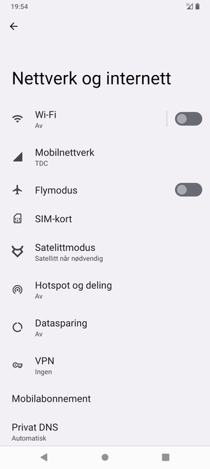Velg Mobilnettverk