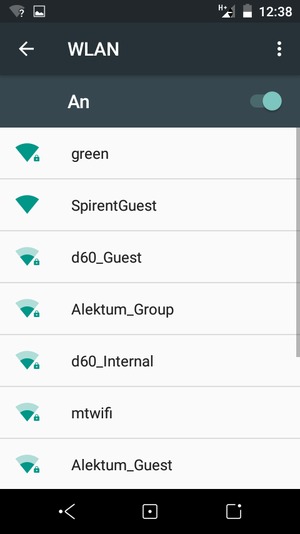 Wählen Sie das Wireless-Netzwerk, zu dem Sie eine Verbindung herstellen möchten