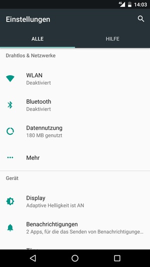 Wählen Sie Mehr