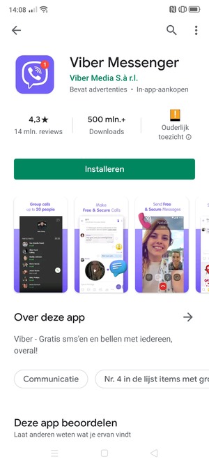 Selecteer Installeren