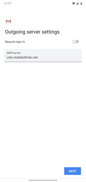Turn off Require sign-in and select NEXT