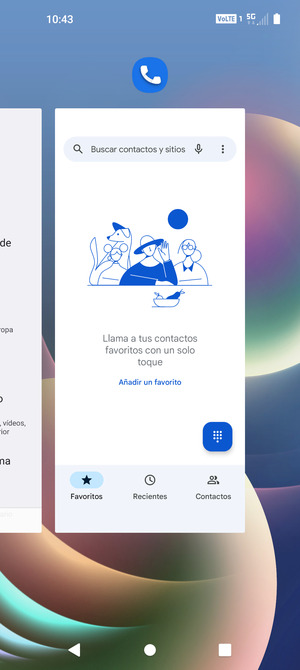 Deslice las aplicaciones hacia arriba para cerrarlas