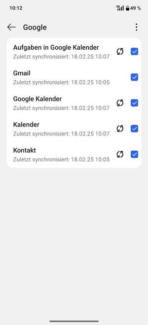 Wählen Sie die Menü-Taste
