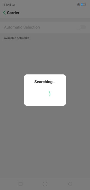 Wait for the search to finish