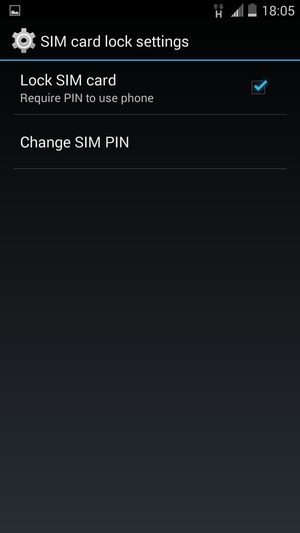 Select Change SIM PIN