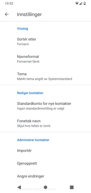 Bla til og velg Importér