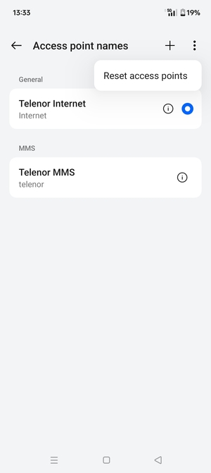 Select Reset access points
