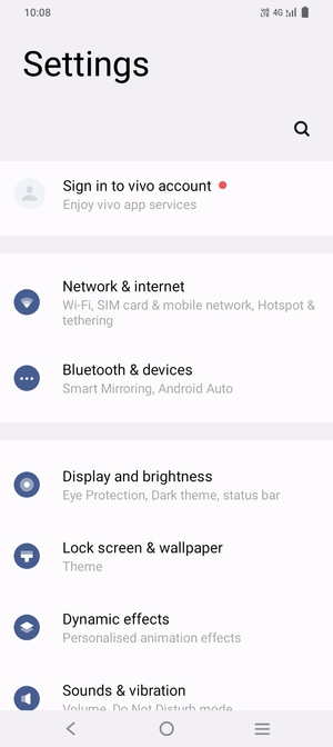Select Network & internet