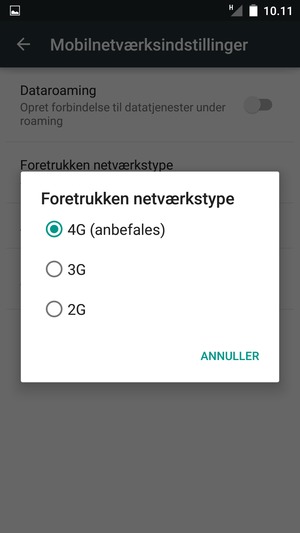 Vælg din foretrukne mulighed