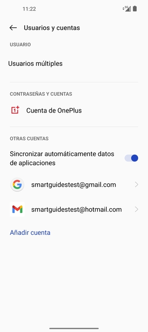 Seleccione su cuenta Google