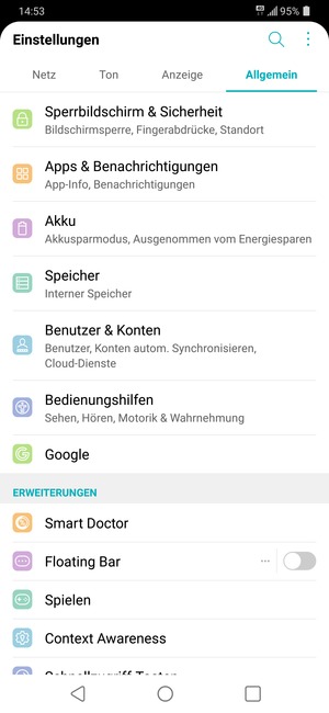 Wählen Sie Sperrbildschirm & Sicherheit