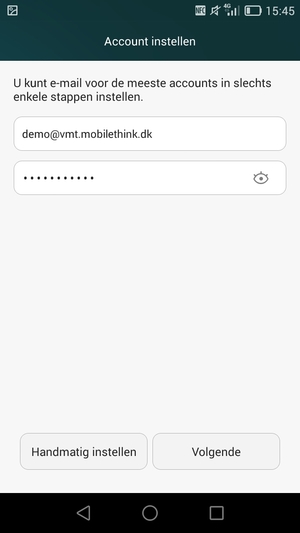 Voer uw e-mailadres en wachtwoord in. Selecteer Volgende
