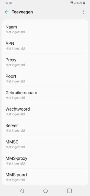 Voer mms-gegevens in