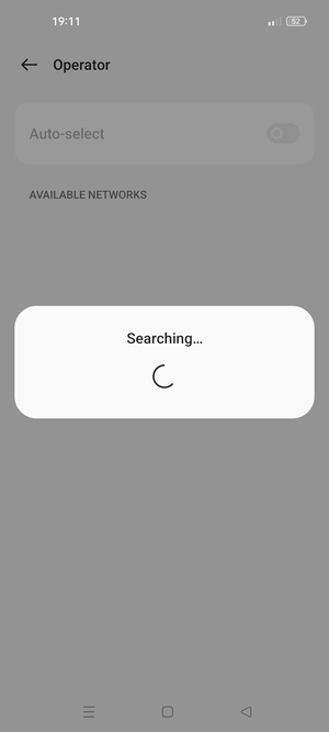 Wait for the search to finish