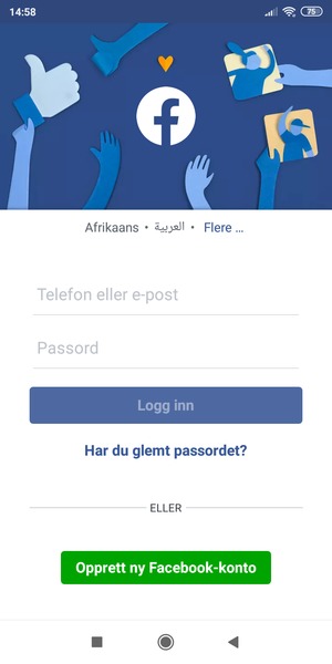 Applikasjonen er klar til bruk