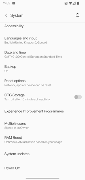 Select System updates