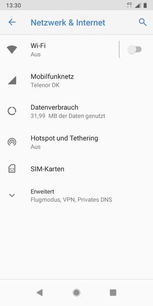 Wählen Sie Mobilfunknetz