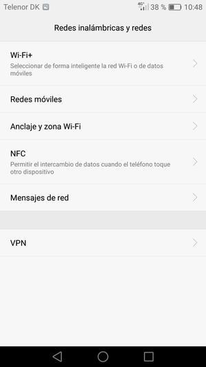 Seleccione Redes móviles
