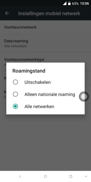 Selecteer uw voorkeursoptie