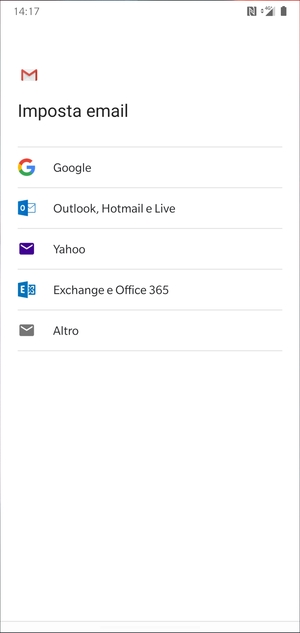 Seleziona Outlook, Hotmail e Live