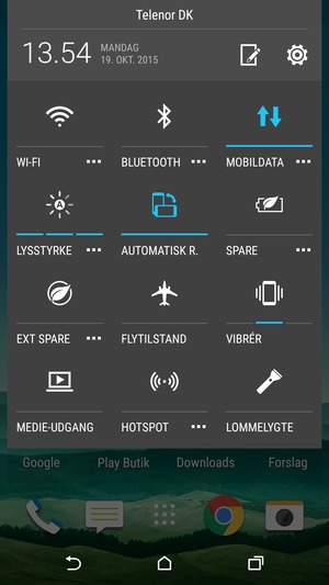 Vælg VIBRÉR for at skifte til lyd igen