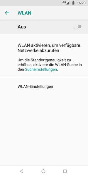 Schalten Sie WLAN ein
