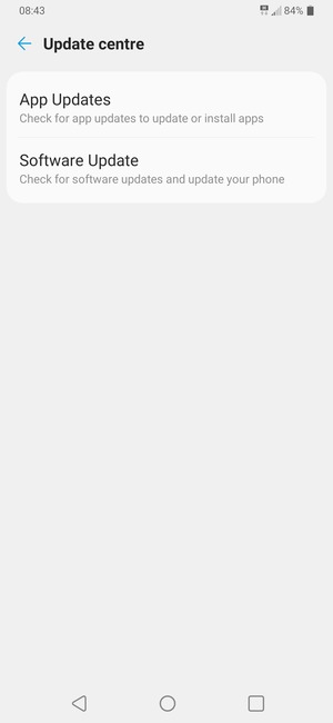 Select Software Update