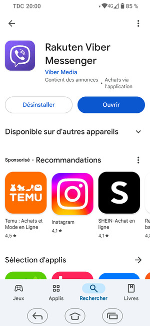 Sélectionnez Ouvrir