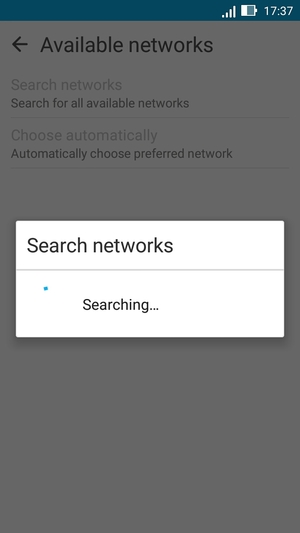 Wait for the search to finish