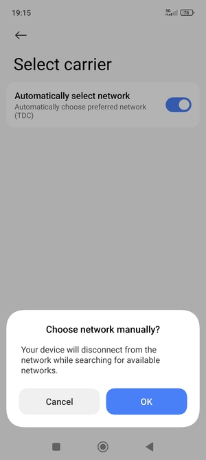 Select OK