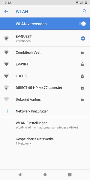 Sie sind nun mit dem WLAN-Netzwerk verbunden