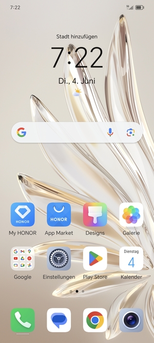 Wählen Sie Google