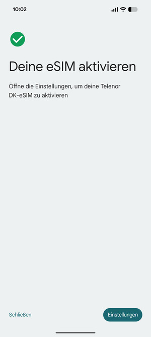 Wählen Sie Einstellungen