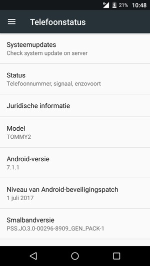 Selecteer Systeemupdates