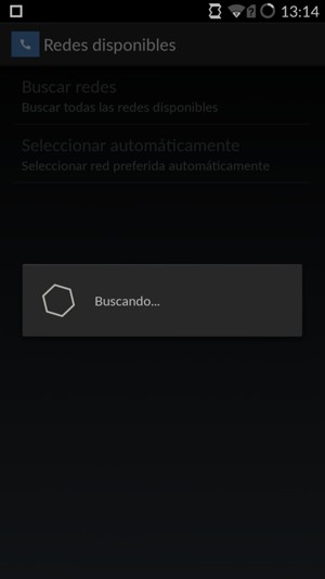 Espere a que la búsqueda termine