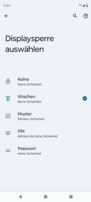 Wählen Sie Muster