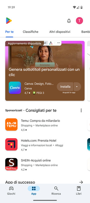 Seleziona Ricerca